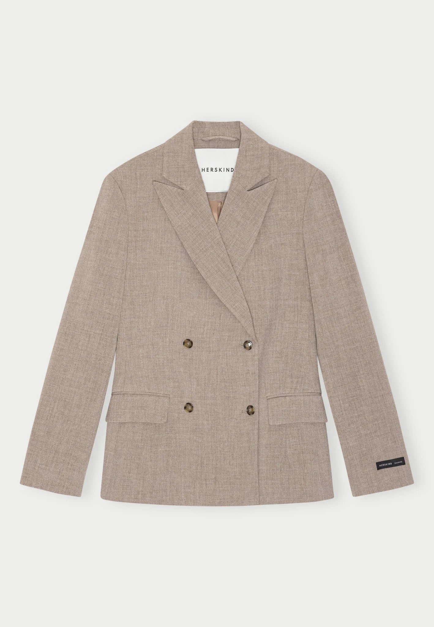 Laila Fittet Blazer - Wood