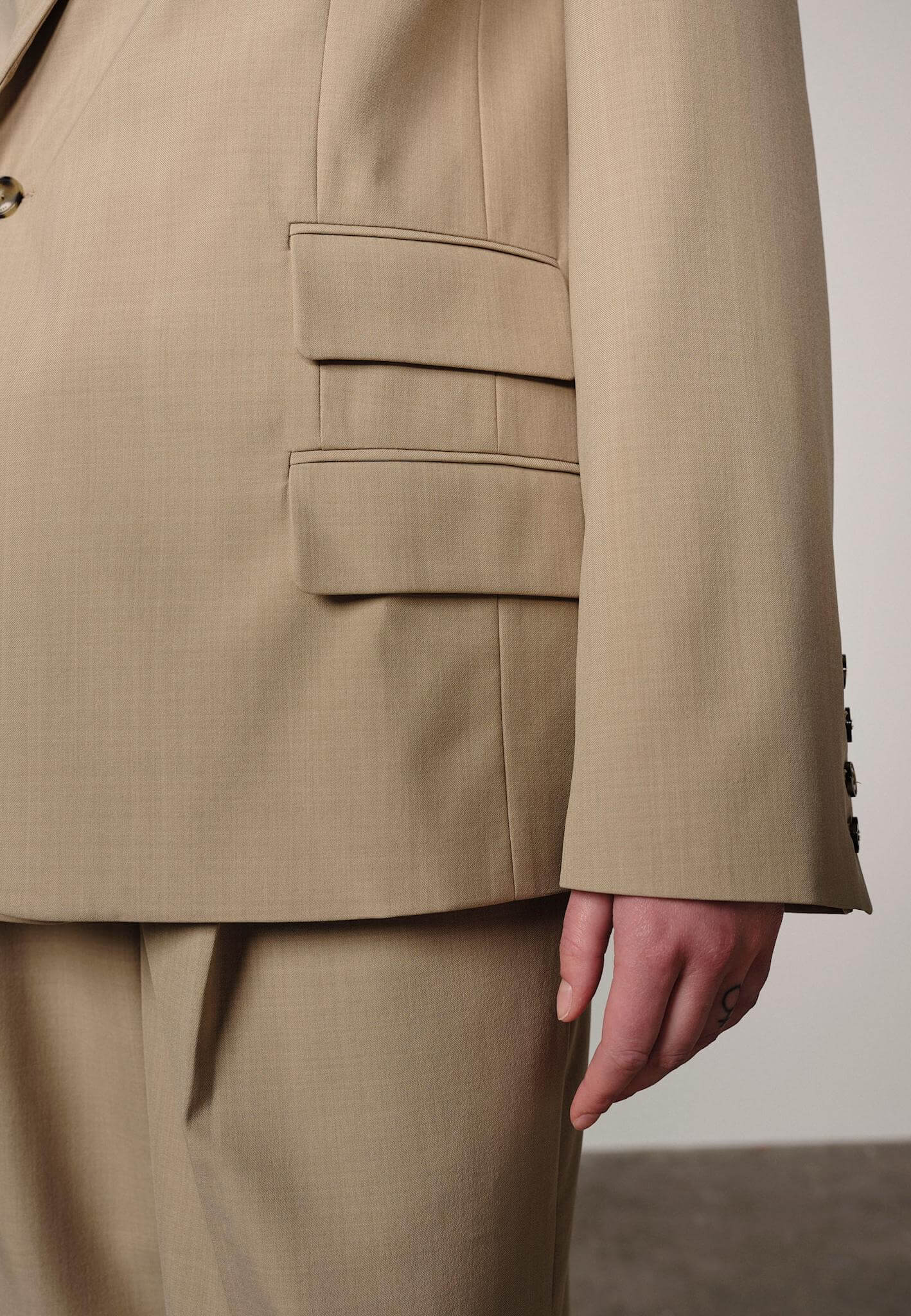 Amalfi Regular Blazer - Sand