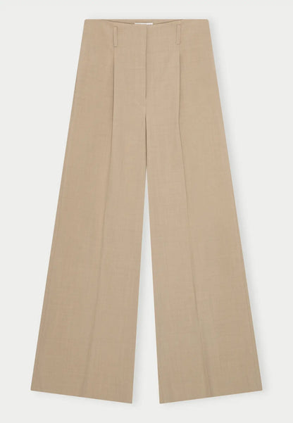 Felicia Midt Waist Pants - Sand
