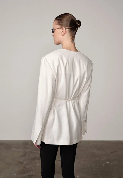 Indiana Oversized Blazer - White
