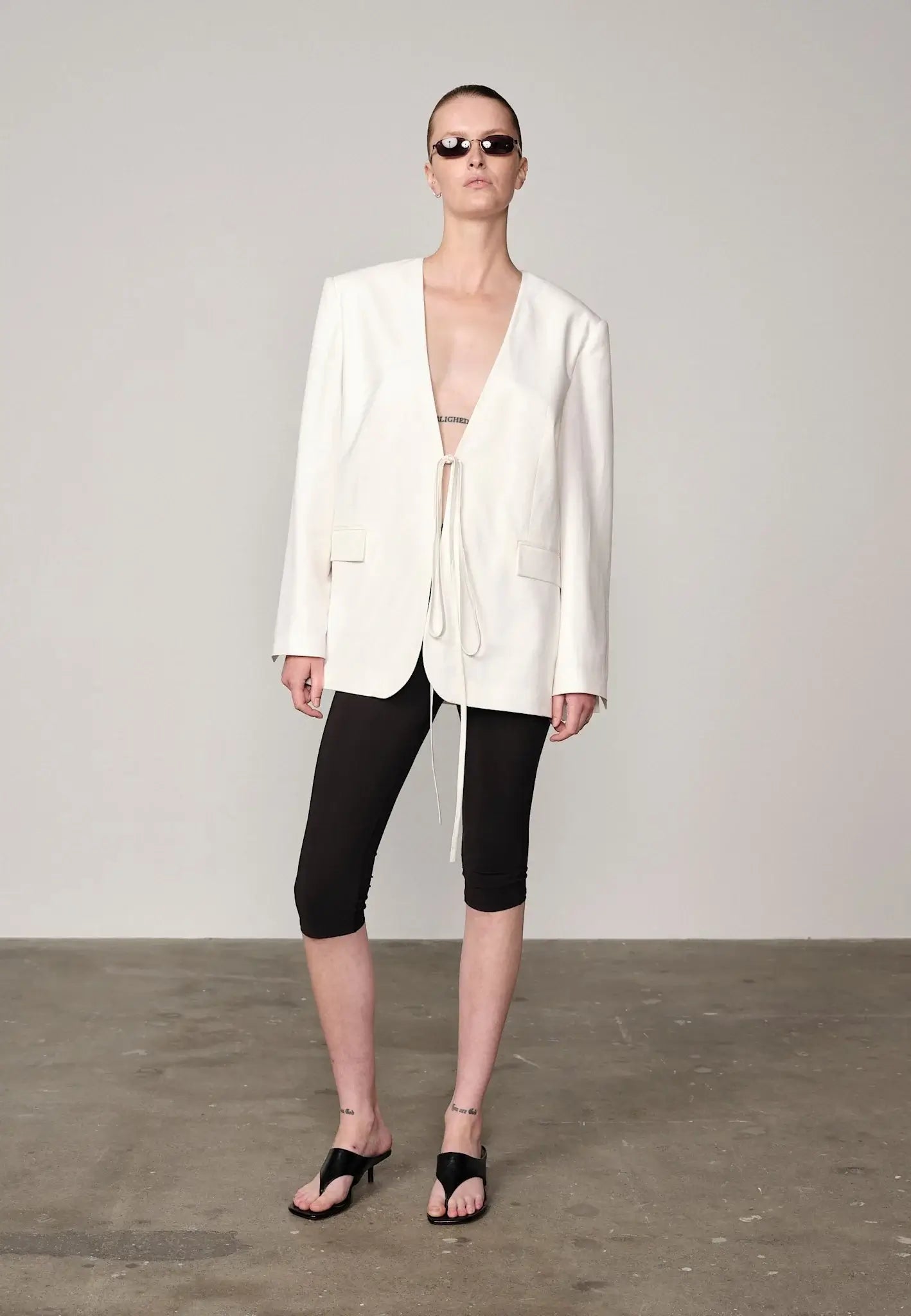 Indiana Oversized Blazer - White
