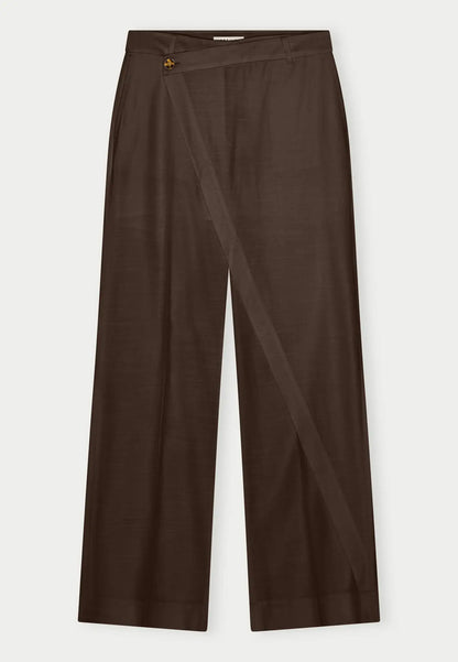 Alina Midt Waist Pants - Java Brown