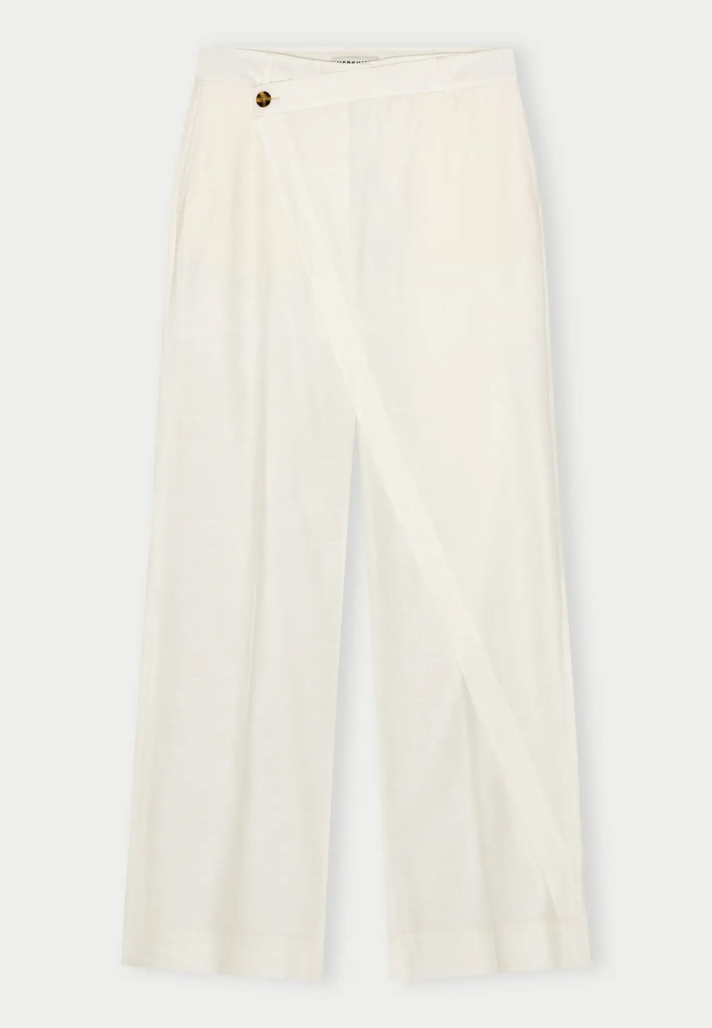 Alina Midt Waist Pants - White