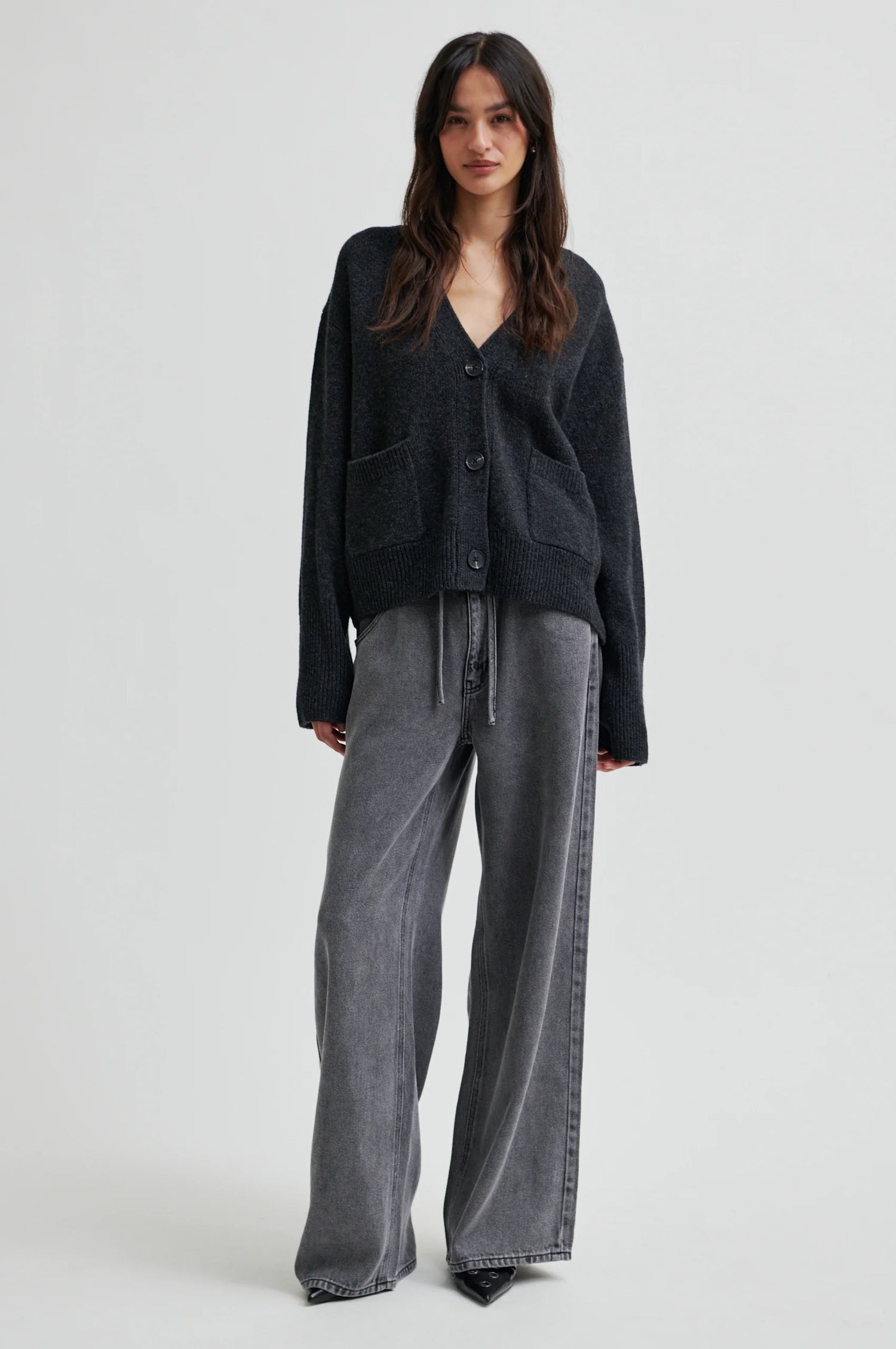 Irvin Denim Jeans - Dark Grey Denim