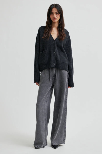 Irvin Denim Jeans - Dark Grey Denim