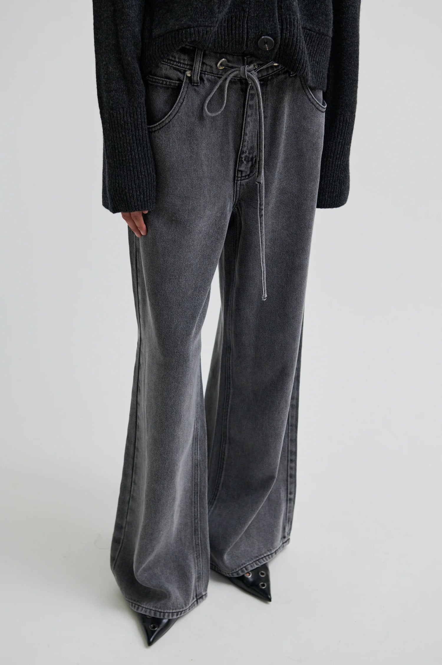 Irvin Denim Jeans - Dark Grey Denim