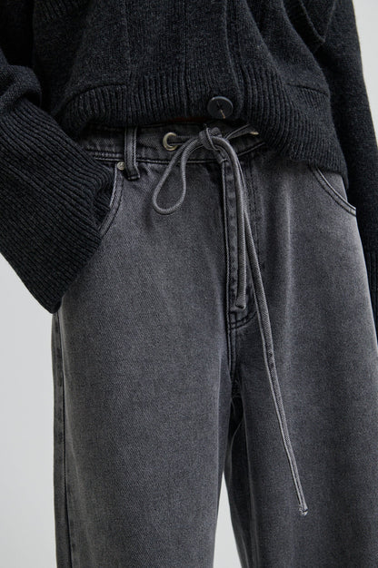 Irvin Denim Jeans - Dark Grey Denim