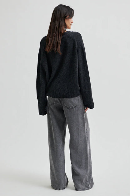 Irvin Denim Jeans - Dark Grey Denim