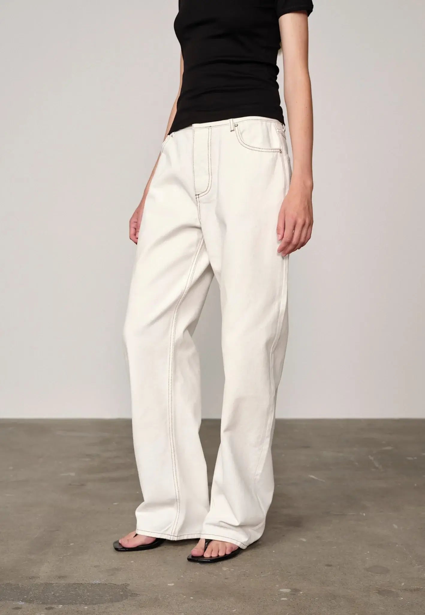 Lulu Denim Jeans - Off White