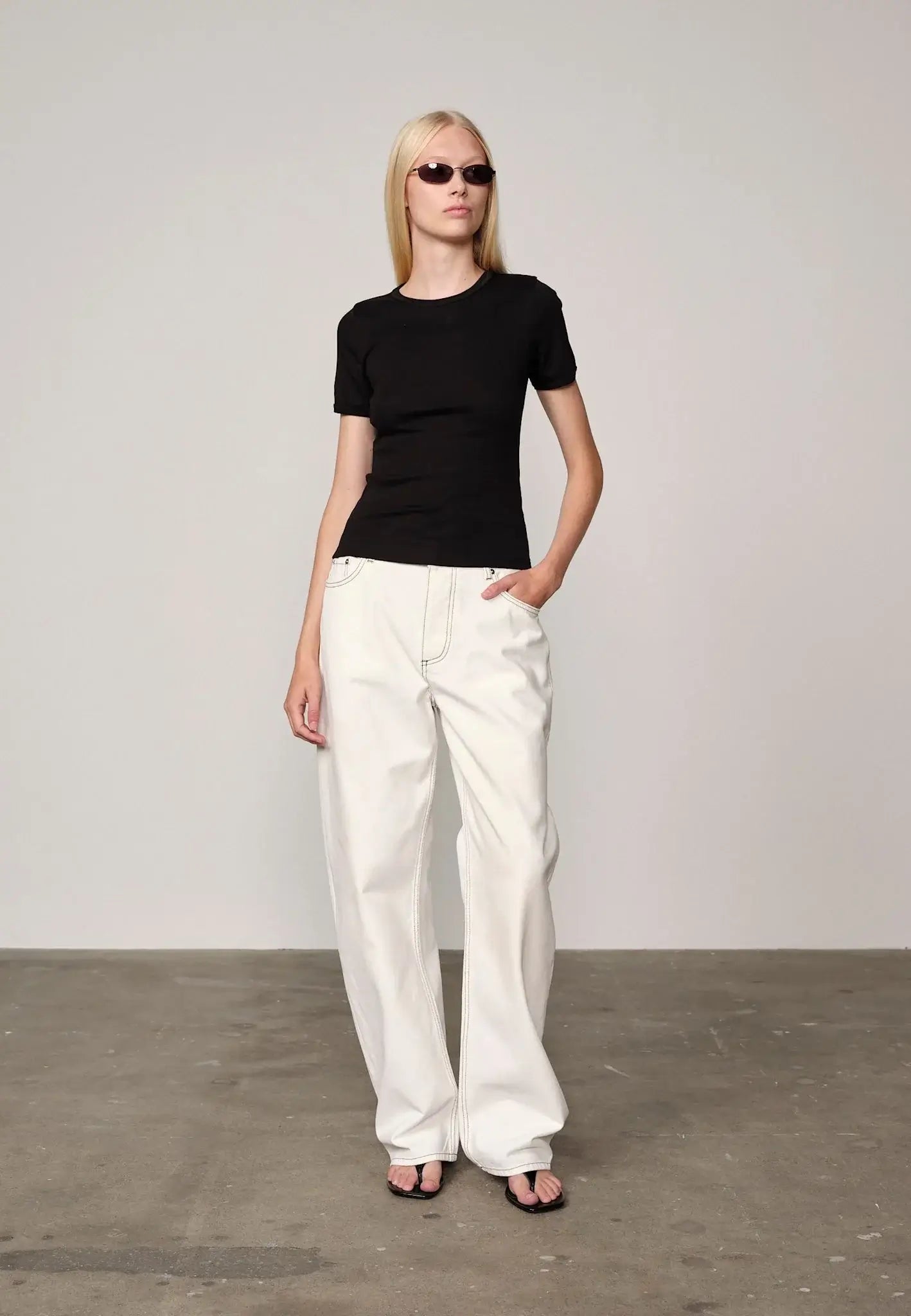 Lulu Denim Jeans - Off White