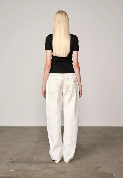 Lulu Denim Jeans - Off White