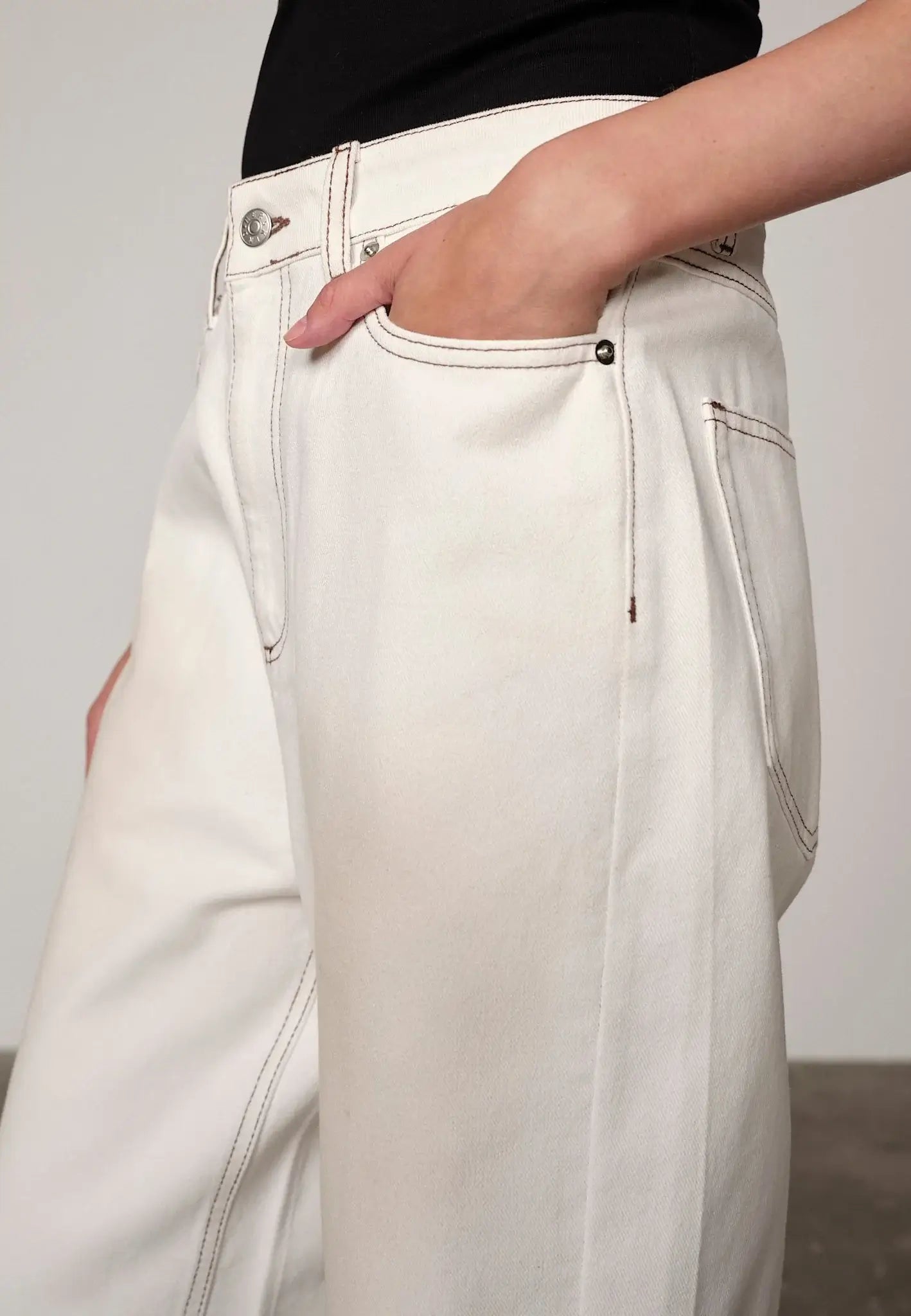 Emily Denim Shorts - Off White