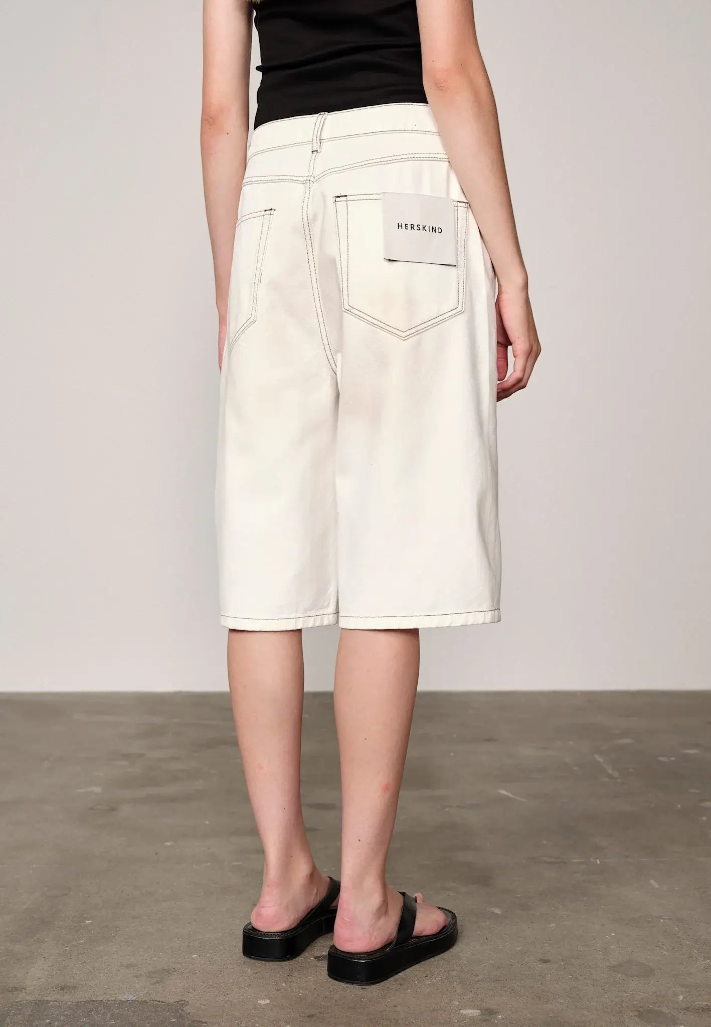 Emily Denim Shorts - Off White