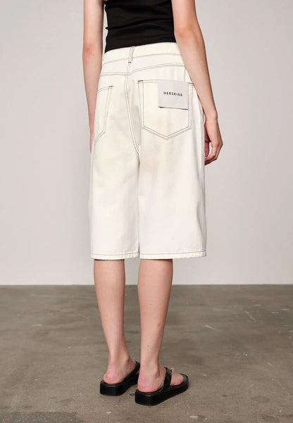 Emily Denim Shorts - Off White