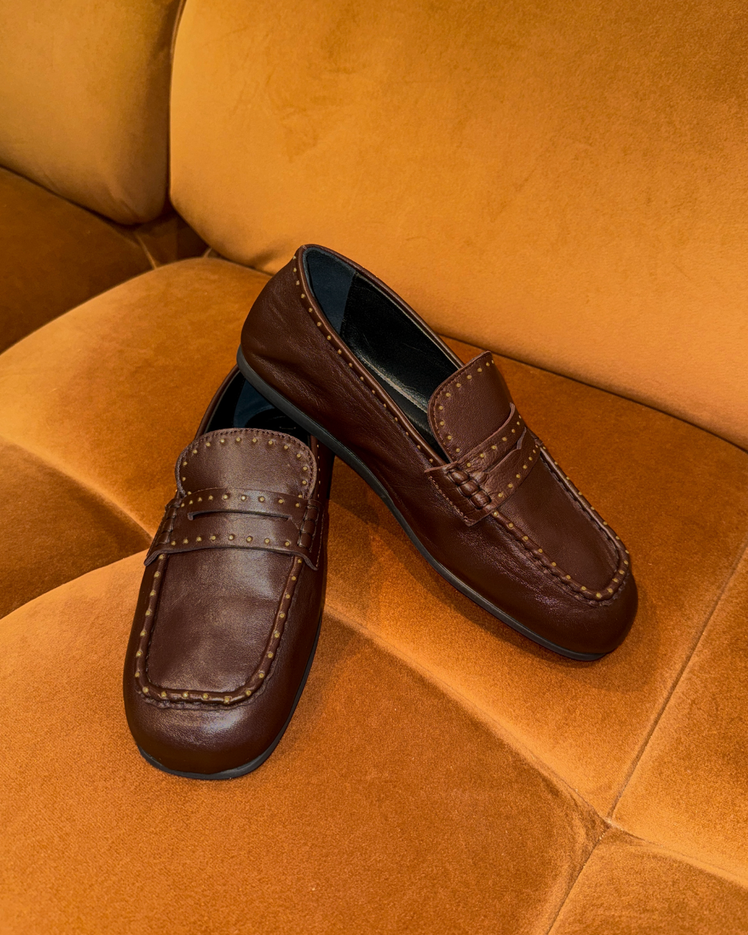 Bardot Loafer Studs – Burgundy
