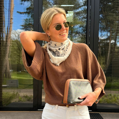 Cashmere Shawl - Ecru | PRE-ORDER LEVERING 21 APRIL