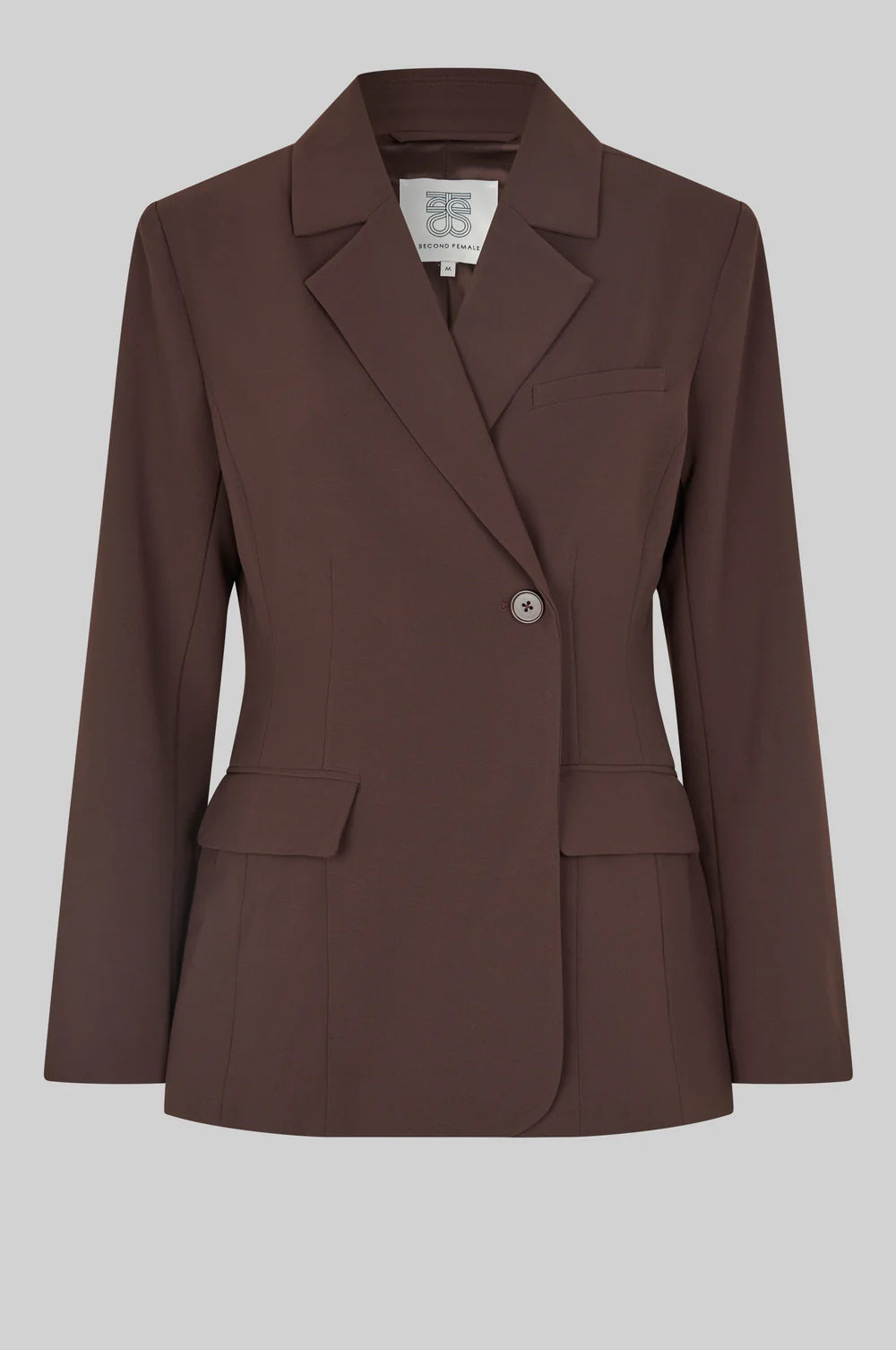 Fique fitted blazer - Chocolate Plum