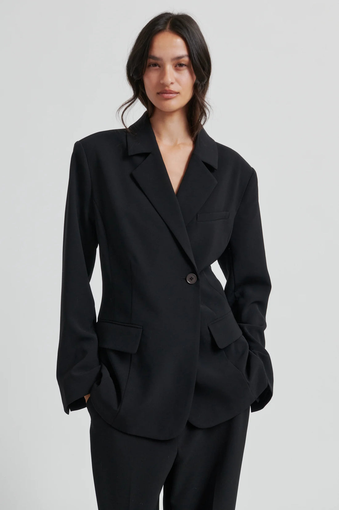 Fique fitted blazer - Black