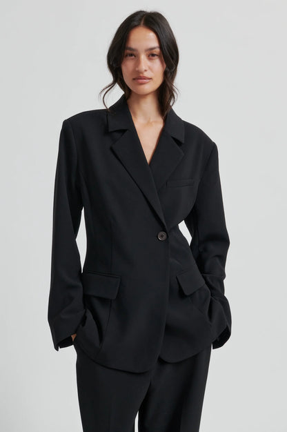 Fique fitted blazer - Black