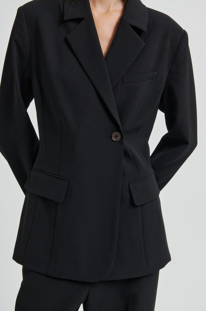 Fique fitted blazer - Black