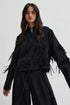 Dancing Cropped Shirt - Black