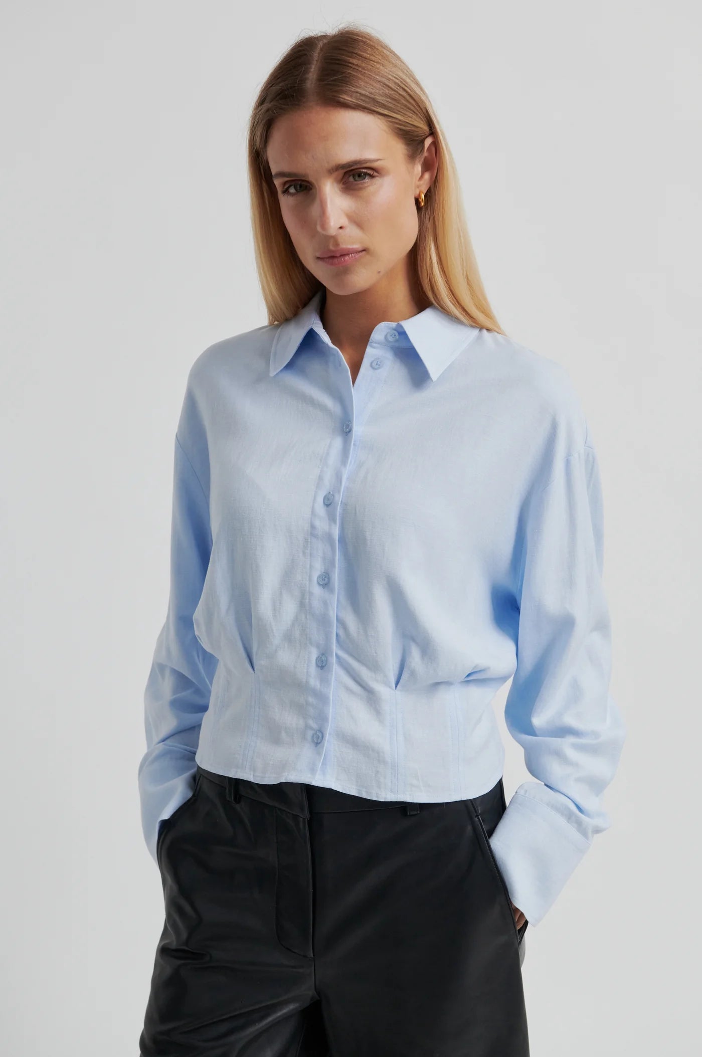 Nura Shirt - Halogan Blue