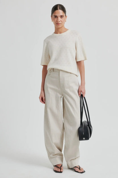 Bacoli Barrel Trousers - Soft Beige
