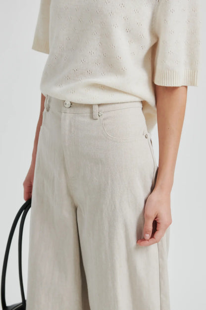 Bacoli Barrel Trousers - Soft Beige