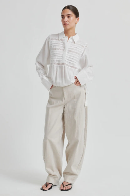 Bacoli Barrel Trousers - Soft Beige