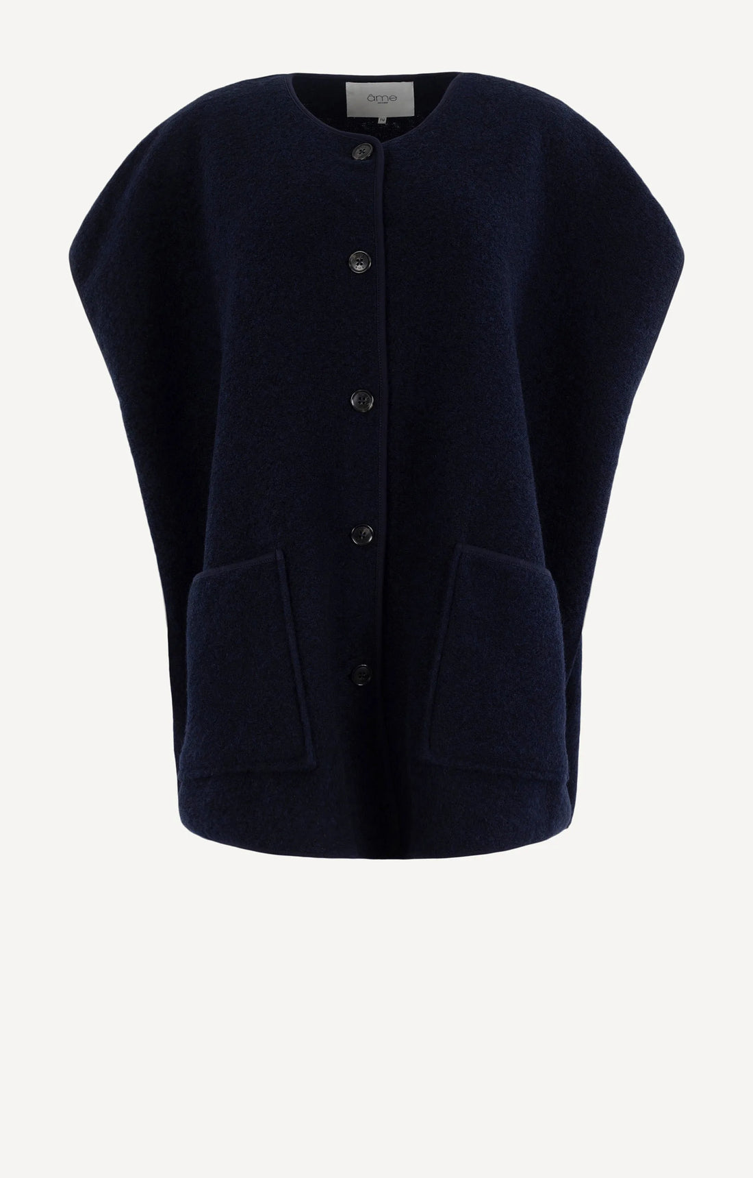 Ines Sleeveless Jacket - Navy