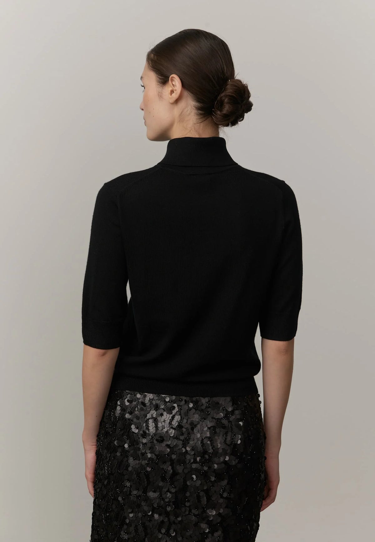 Perry Knit Blouse - Black
