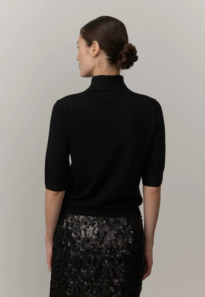 Perry Knit Blouse - Black