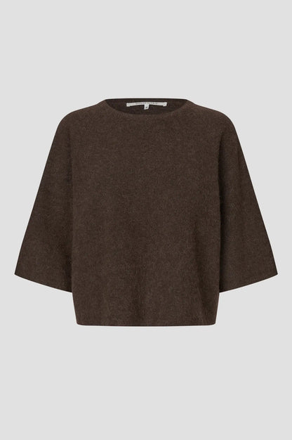 Gabby Knit SS O-Neck - Demitasse