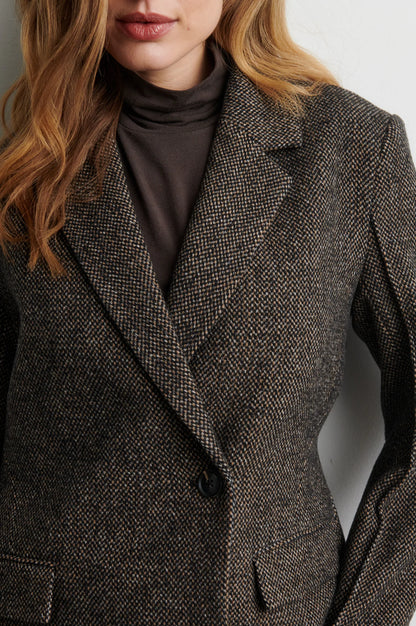Emi New Fitted Blazer - Demitasse