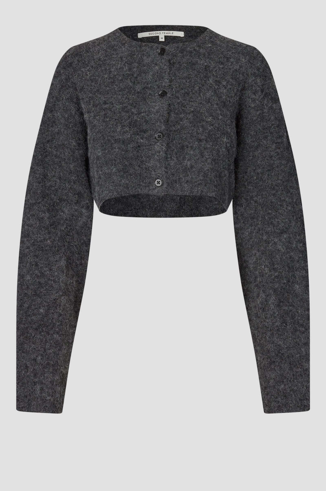Varano Strickbolero - Dunkelgrau meliert
