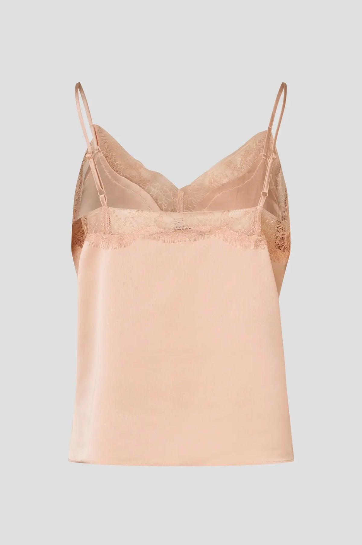Glimps Lace-Trägertop - Creme Tan