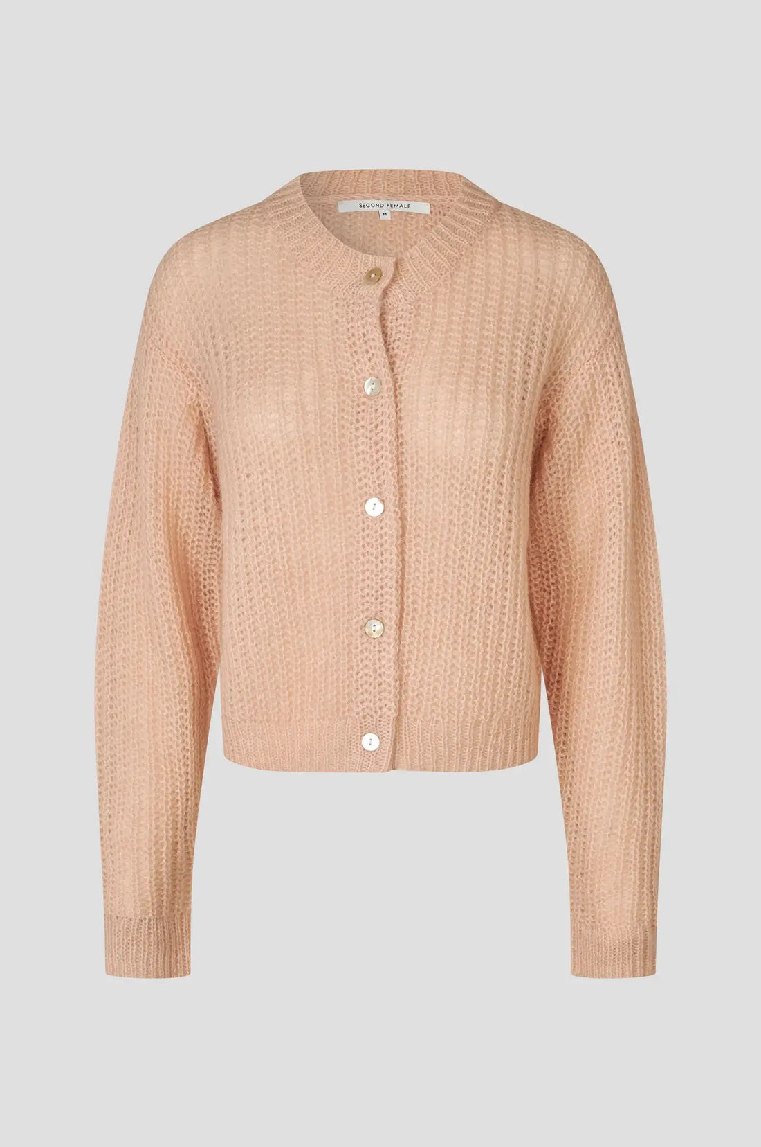 Glora LS Knit Cardigan - Cream Tan
