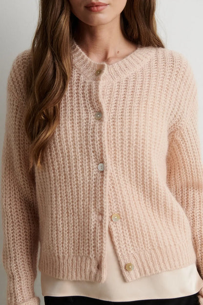Glora LS Strickjacke - Creme Beige