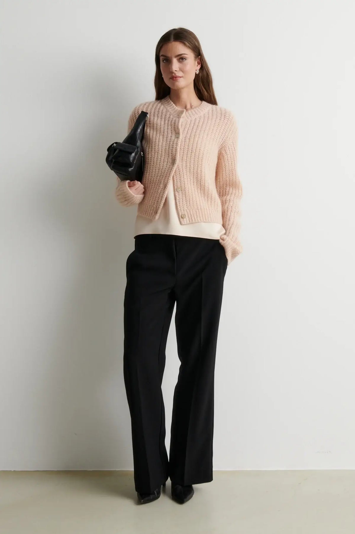 Glora LS Strickjacke - Creme Beige