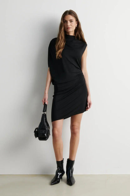 Voco Drape-Kleid - Schwarz