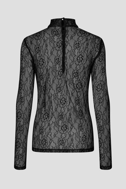 Luria LS Lace Tee - Black