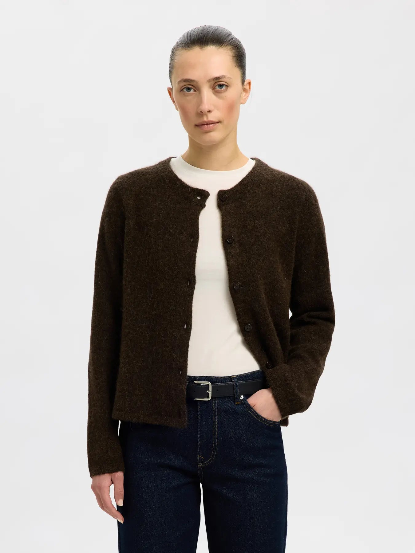 SLFlulu Knit Cardigan - Delicioso Melange