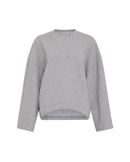 Mschmarletta Icon Logo Sweatshirt - Lgm Steel Gray
