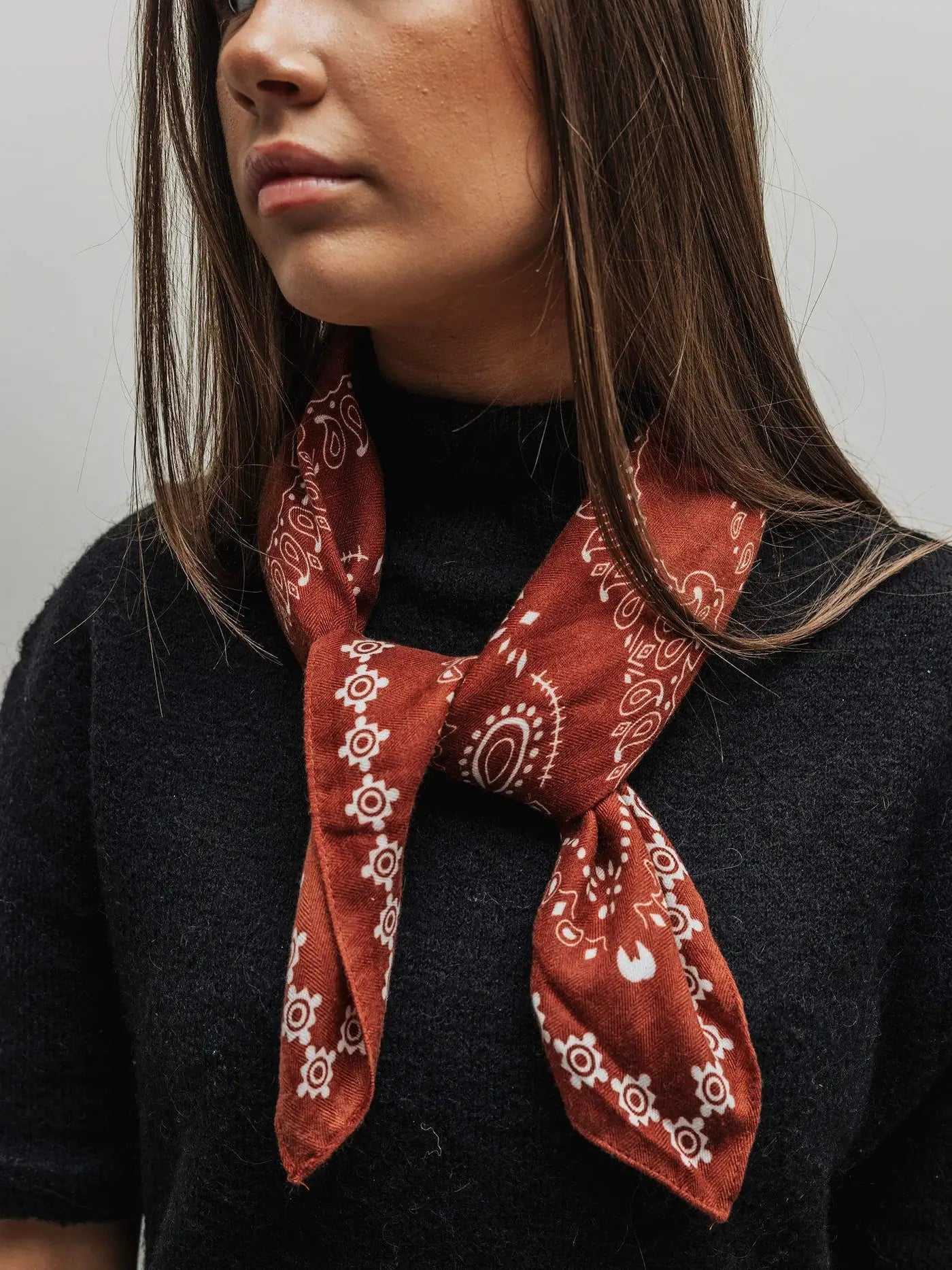 Paisley Scarf - Cognac
