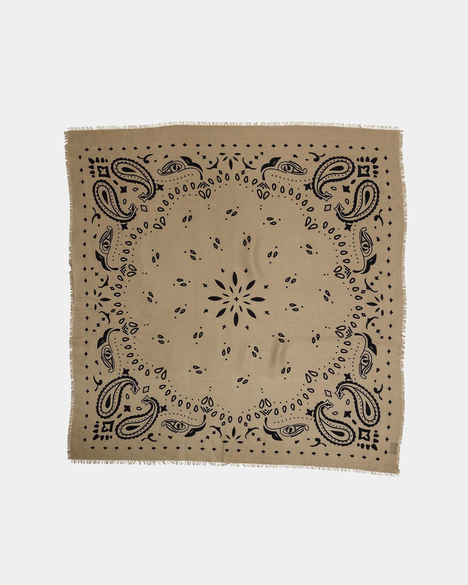 Paisley großer Schal – Khaki