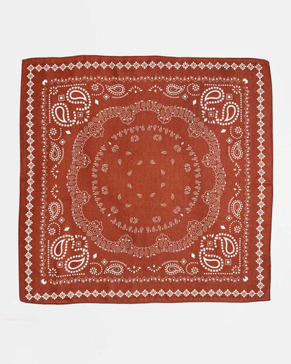 Paisley Scarf - Cognac