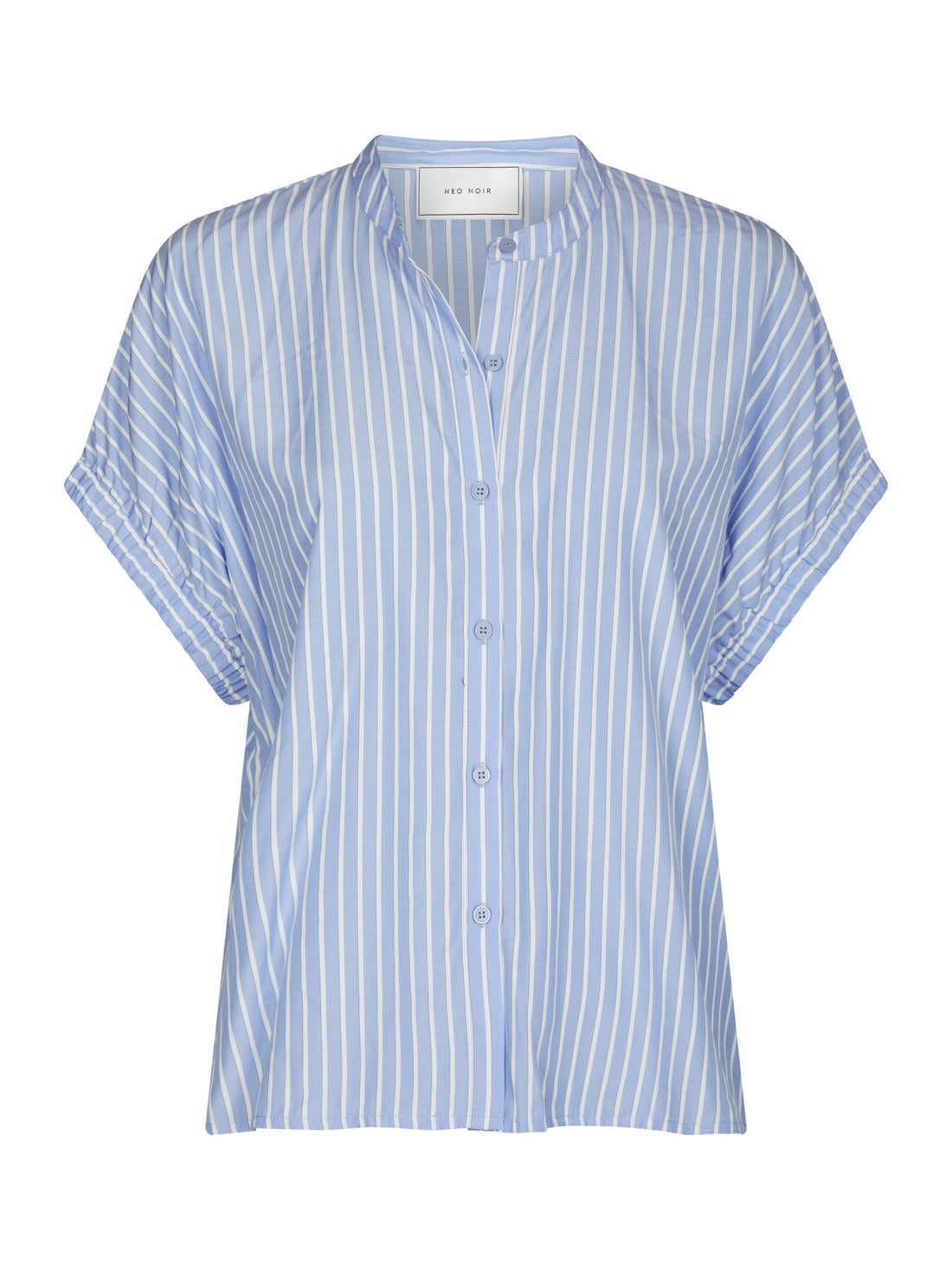 Englana Stripe Blouse - Light Blue