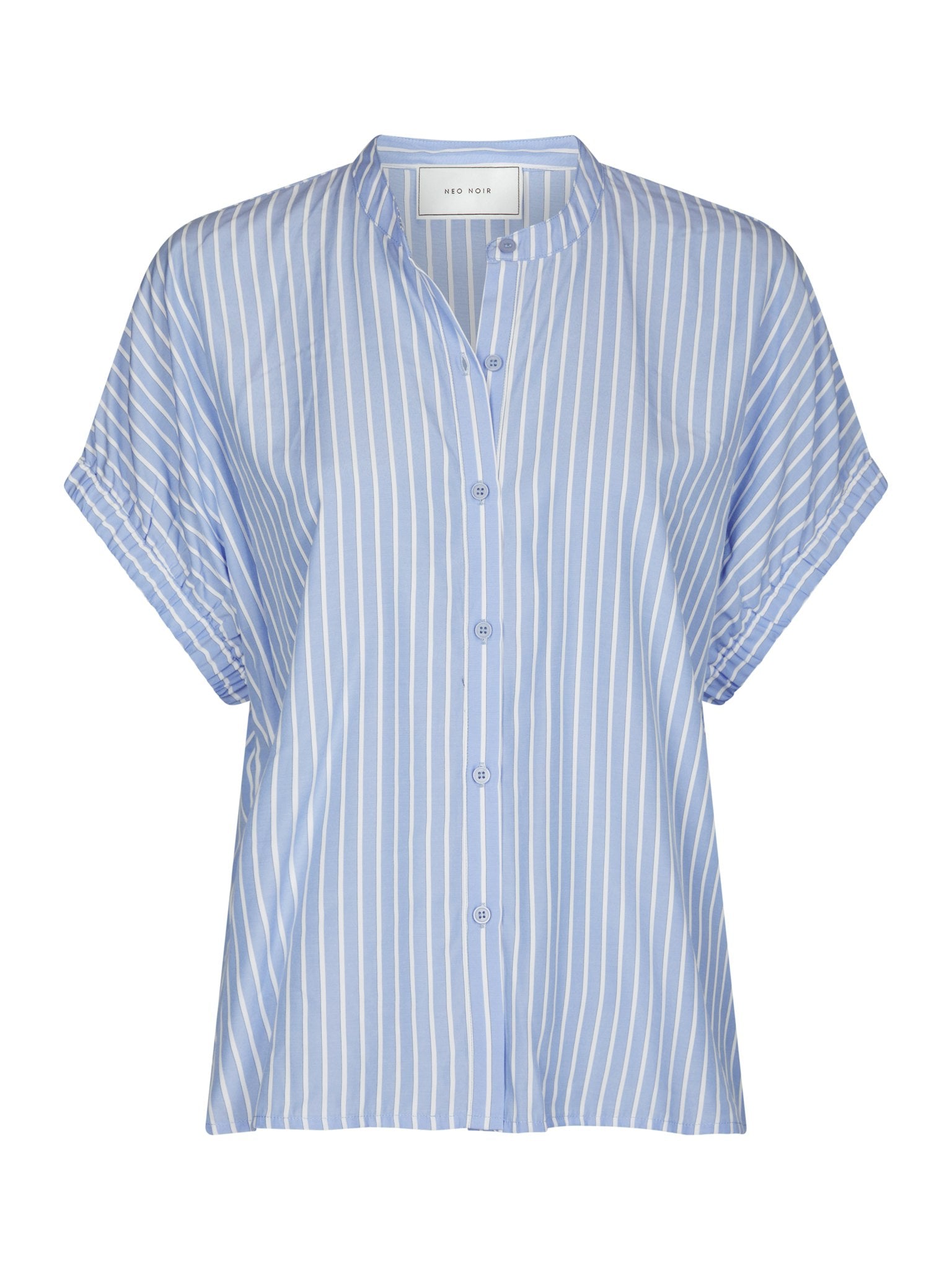 Englana Stripe Blouse - Light Blue