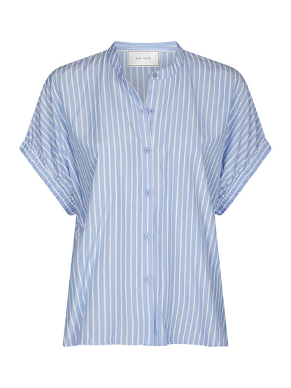 Englana Stripe Blouse - Light Blue