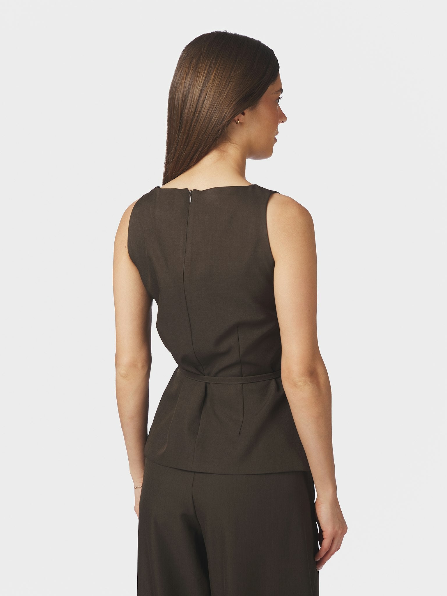 Nassa Structure Top - Dark Brown